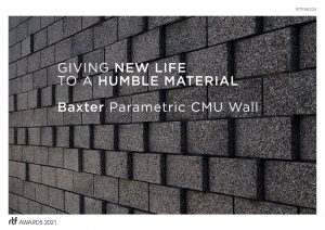 Baxter Parametric CMU Wall | Ehrlich Yanai Rhee Chaney Architects - Sheet1