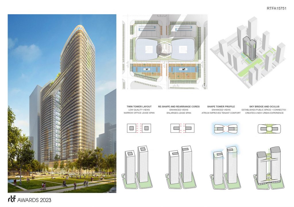 Golden Bridge Twin Towers | Adrian Smith + Gordon Gill Architectur - Sheet2