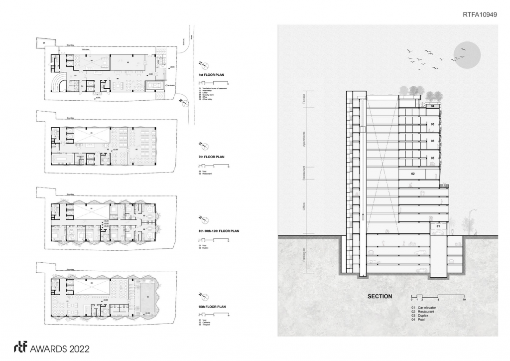 Q Gallery- A Big Tree Pot In The Heart Of The City | A+ Architects - Sheet3