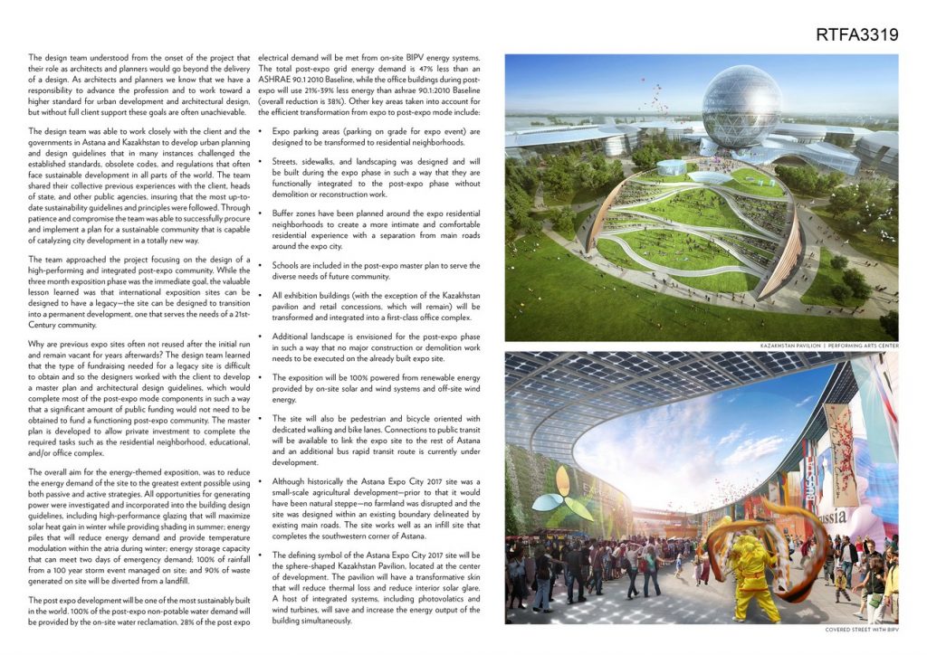 Astana Expo City 2017 | Adrian Smith + Gordon Gill Architecture - Sheet2