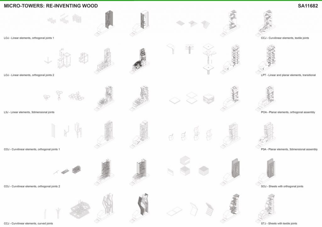 Micro-Towers Reinventing Wood | Innovative Form + Construction Intelligence / SUTD - Sheet2