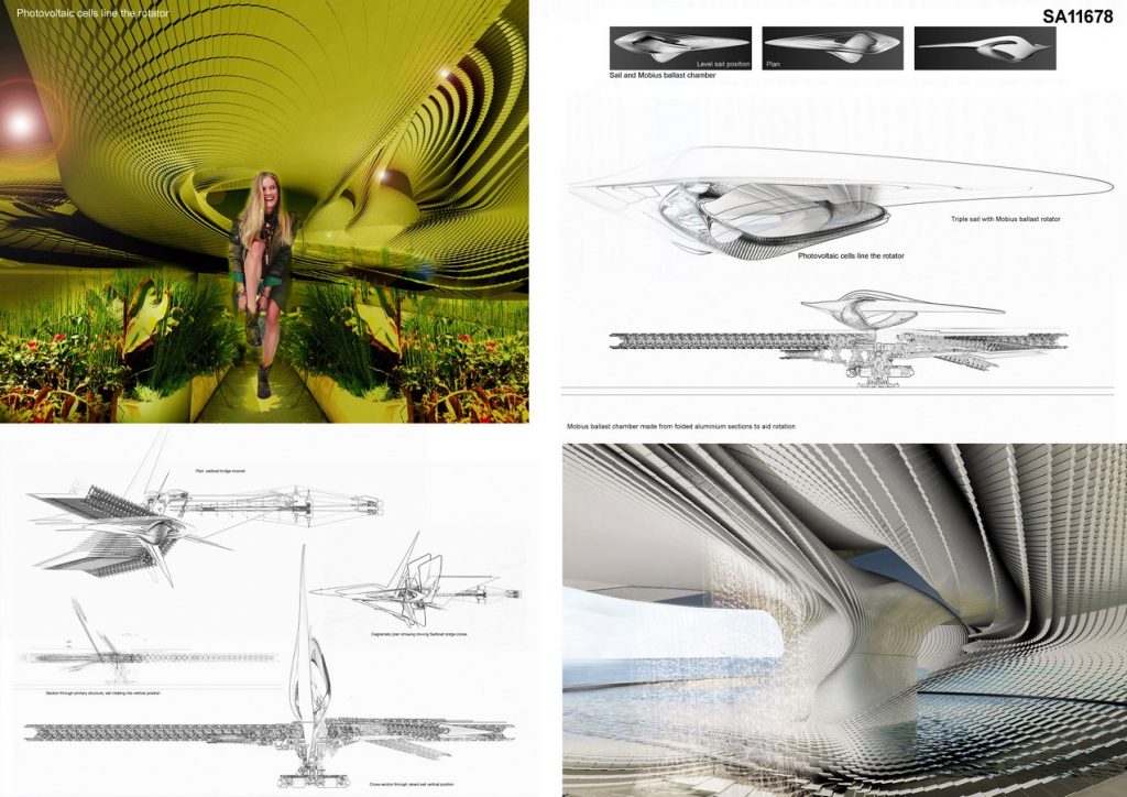 Revolving Sail-Boat Bridge | Margot Krasojevic Architecture - Sheet4