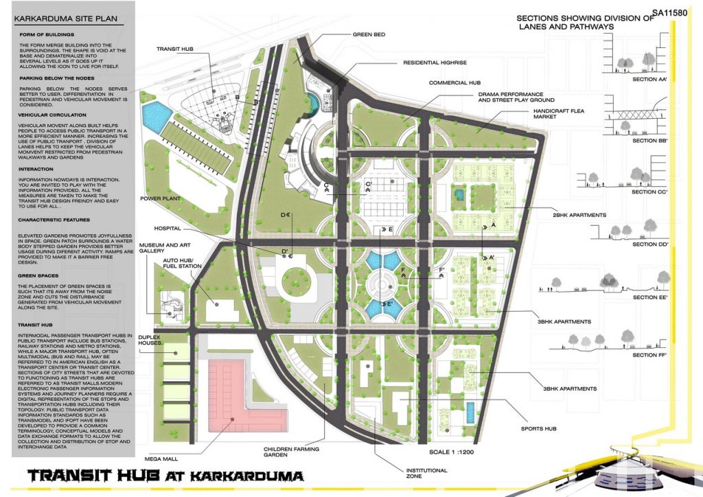 Transit Hub At Karkarduma, New Delhi | Satyam Shukla & Aditya Pratap Singh - Sheet4